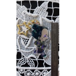 porte-clés acrylique holographique disney mulan