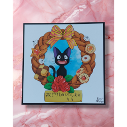 illustration dessin print ghibli jiji kiki la petite sorcière