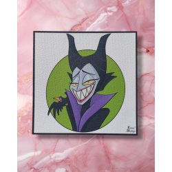illustration dessin print disney villains méchant maléfique la belle au bois dormant
