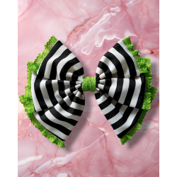 gros noeud fait main beetlejuice rayure